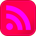 RSS Button DarkPink LightPurple