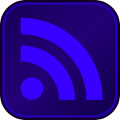 RSS Button DarkPurple Blue