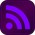RSS Button DarkPurple LightPurple