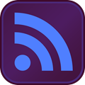 RSS Button DarkPurple MediumBlue