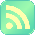 RSS Button SeaGreen LightYellow