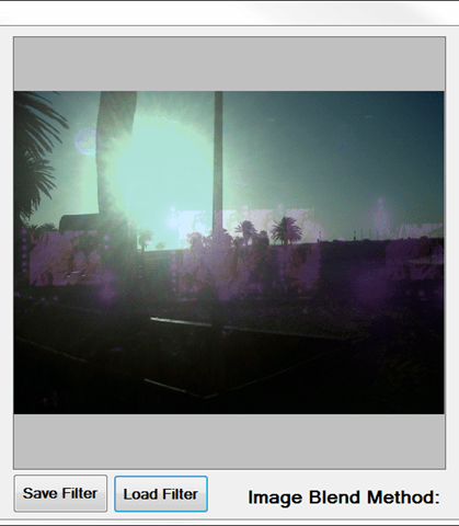 Blending Bitmap images using colour filters