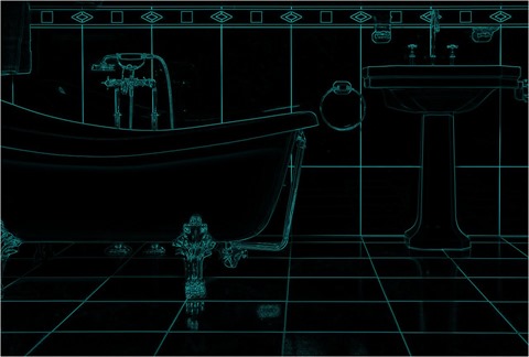 Erosion 3x3, Edge Detect, Green and Blue