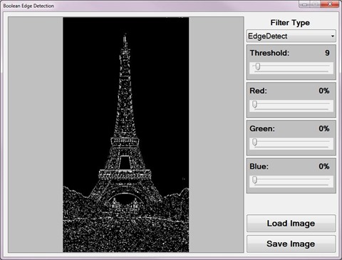 Boolean Edge Detection Sample Application
