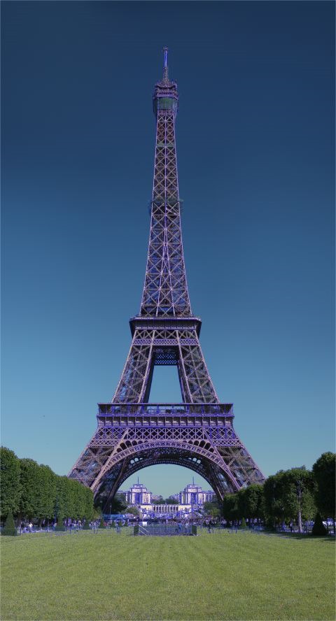 Boolean Edge Detection Threshold 50 Sharpen Blue