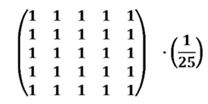Mean Filter Blur 5x5 Kernel