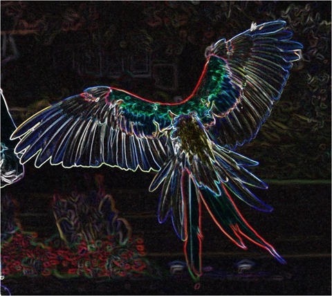 Edge Detect Gradient, First Derivative, Red, Green and Blue