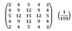 Guassian Blur 5x5 Kernel