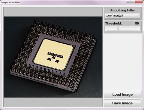 Image Cartoon Effect Sample Application