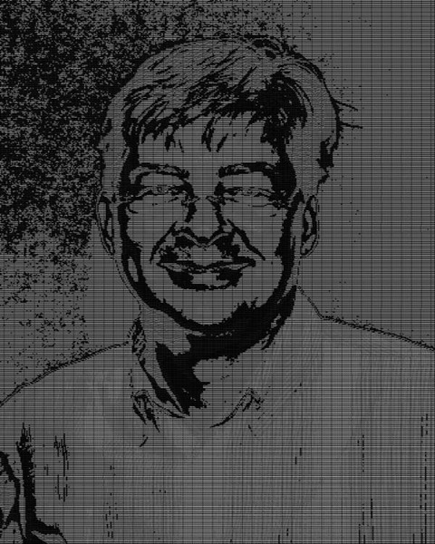 Anders Hejlsberg: 3 Pixels Per Character, 12 Characters, Font Size 5, Zoom 50