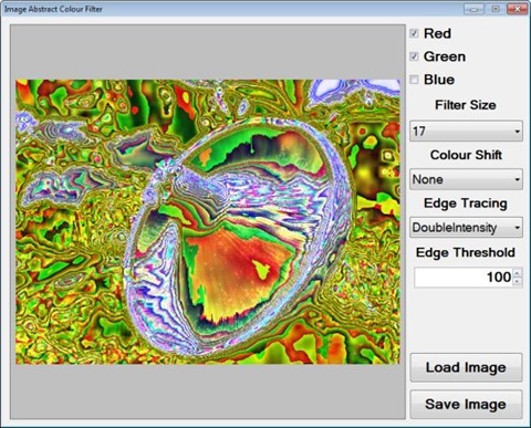 Image Abstract Colour Filter Sample Application