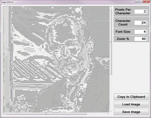 Image ASCII Art Sample Application