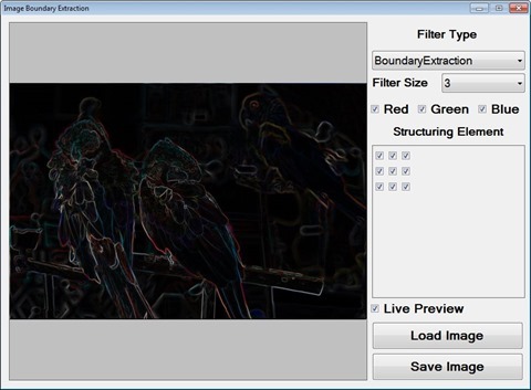 Image Boundary Extaction Sample  Application